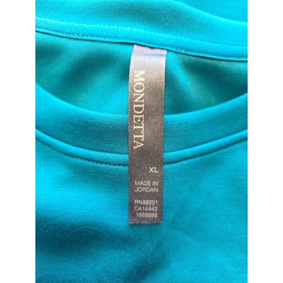 Mondetta Ladies' Scuba Crewneck Sweatshirt Verdigris Size X-Large - Picture 6 of 7